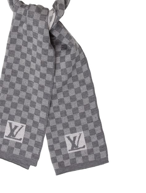 mens designer scarf lv|louis vuitton scarf men grey.